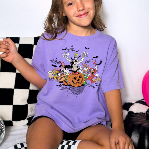 Halloween Friends Pumpkin DTF Print
