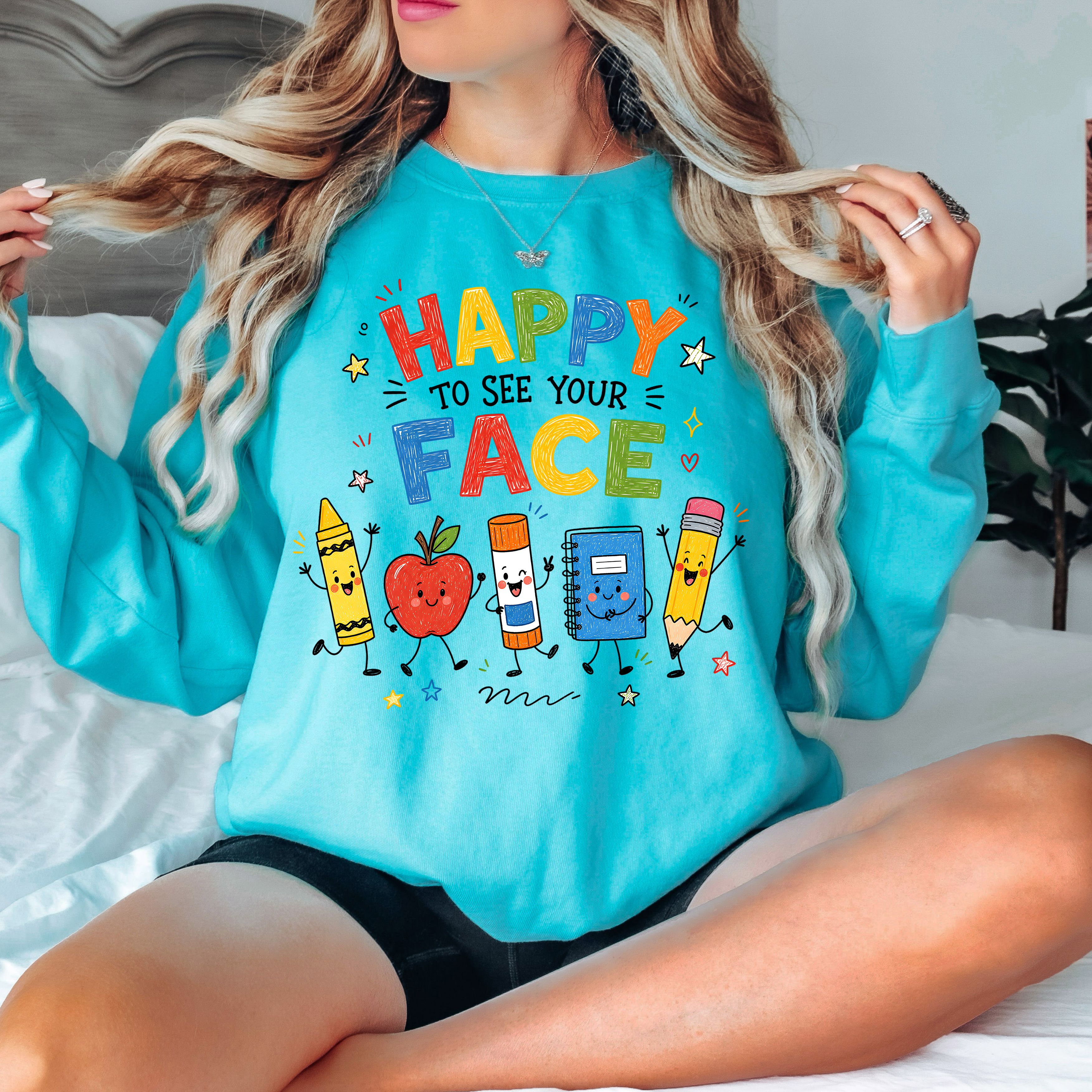 Happy to See Your Face DTF Print