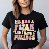 He Has a Plan Pastel DTF Print