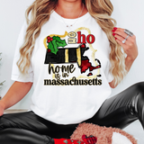 Ho Ho Home Is In Massachusetts DTF Print