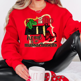 Ho Ho Home Is In Massachusetts DTF Print