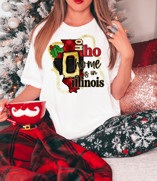 Ho Ho Home Is In Illinois DTF Print