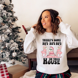 Hos in the House Pink Santa DTF Print
