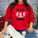 Hos in the House Pink Santa DTF Print