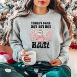 Hos in the House Pink Santa DTF Print