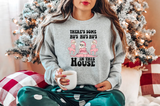 Hos in the House Pink Santa DTF Print