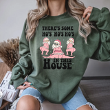 Hos in the House Pink Santa DTF Print