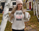 Hos in the House Pink Santa DTF Print