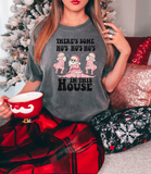 Hos in the House Pink Santa DTF Print