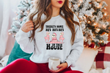 Hos in the House Pink Santa DTF Print