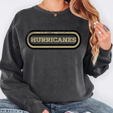 Hurricanes Retro Team Oval DTF Print