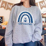 Greyhounds Rainbow Glitter effect DTF Print