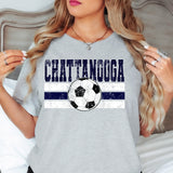 Chattanooga Soccer Grunge DTF Print