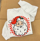 Checker Santa DTF Print