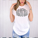 Gretna Alternative Black Sketch DTF Print