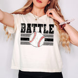 Battle Baseball Grunge DTF Print
