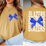 Blazers Stacked with Ribbon DTF Print