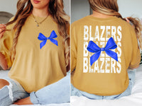 Blazers Stacked with Ribbon DTF Print