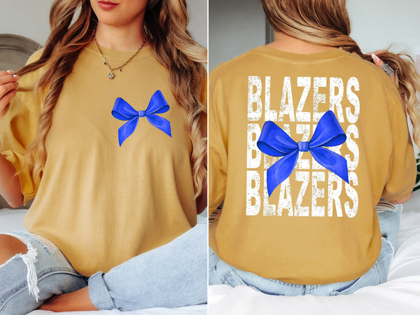 Blazers Stacked with Ribbon DTF Print