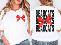 Bearcats Stacked with Ribbon DTF Print