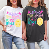 Helping Tiny Humans Do Big Things Doodle DTF Print