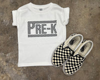 Back to School Checker DTF Print