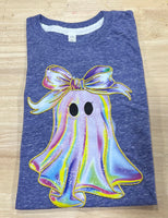 Colorful Irredecent Ghost DTF Print