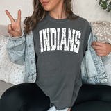 Indians Varsity Distressed Teams DTF Print