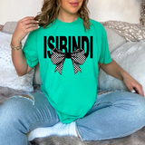 Isibindi Checker Bow DTF Print