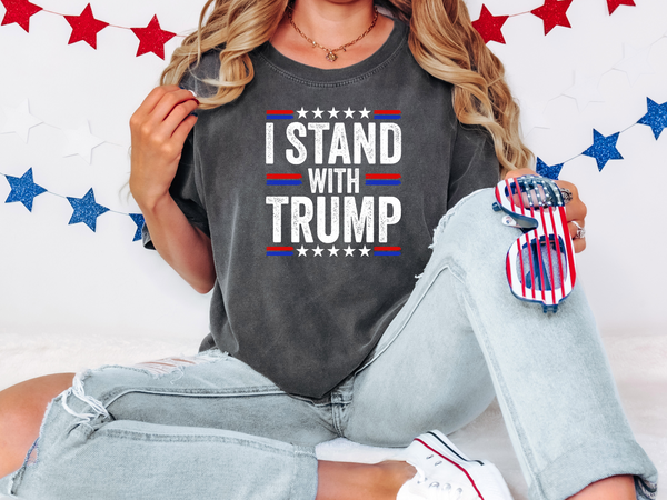 Political I Stand With Trump DTF Print