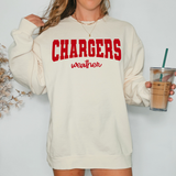 Chargers Team Weather DTF Print