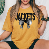 Jackets Coquette Checker Bow DTF Print