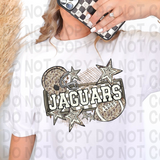 Jaguars Camo Name Plate DTF Print