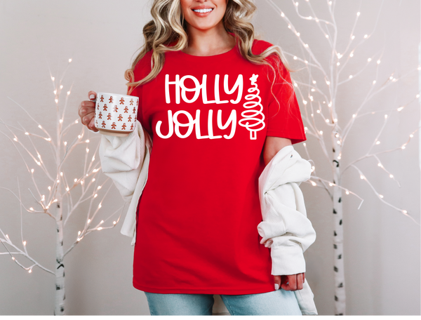 Holly Jolly Christmas DTF Print