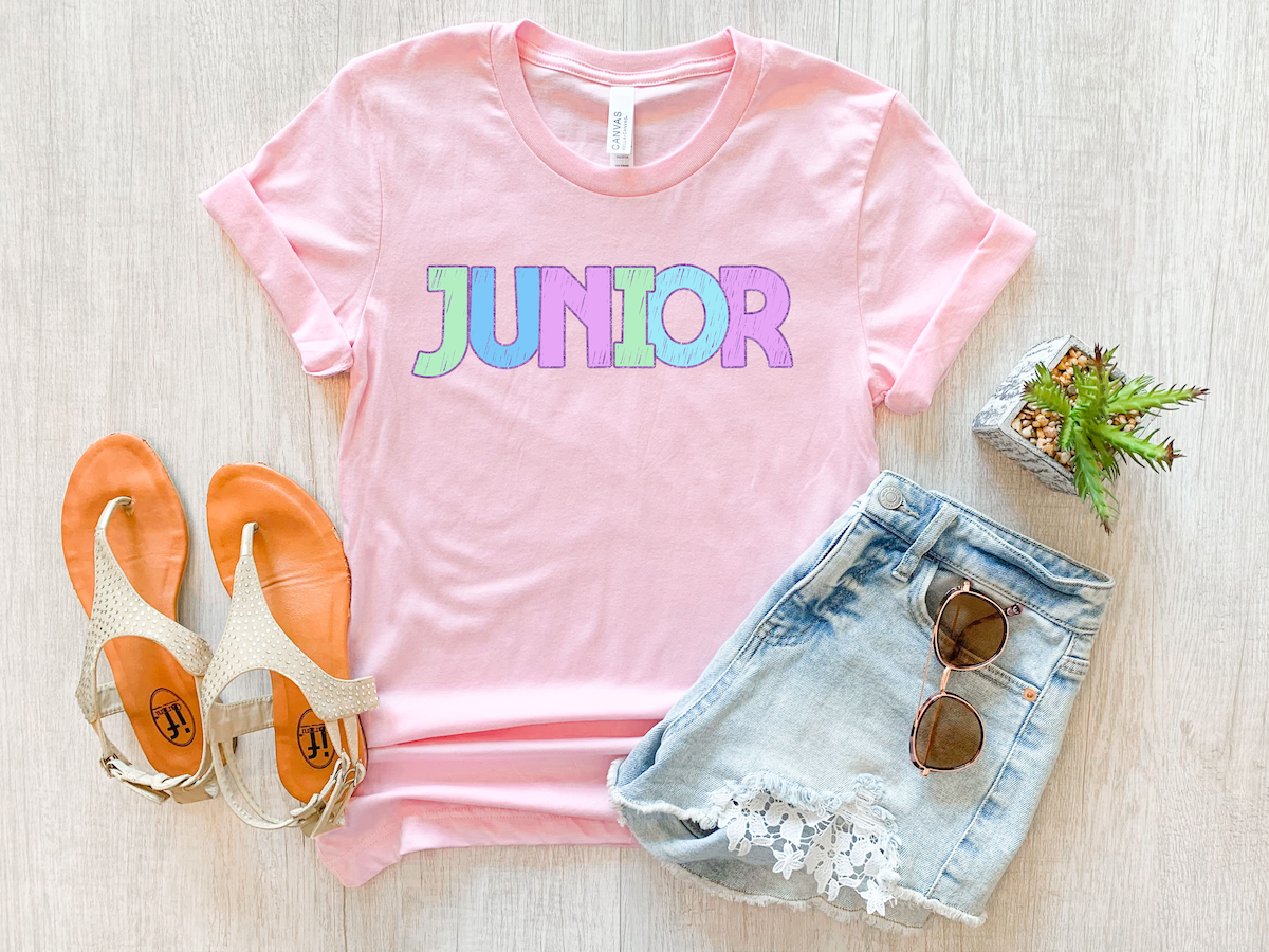Back To School Middle-High School Pastel Bookworm DTF Print
