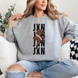 JXN Leopard Football Bolt DTF Print