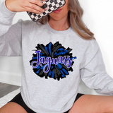 Jaguars Glitter pom pom Leopard DTF Print