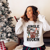 Jingle Bells Rockin Skeleton DTF Print