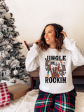 Jingle Bells Rockin Skeleton DTF Print