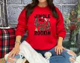 Jingle Bells Rockin Skeleton DTF Print