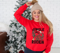 Jingle Bells Rockin Skeleton DTF Print