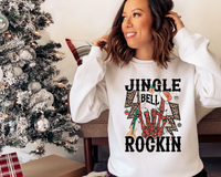 Jingle Bells Rockin Skeleton DTF Print