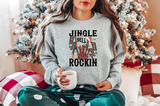 Jingle Bells Rockin Skeleton DTF Print