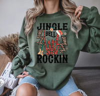 Jingle Bells Rockin Skeleton DTF Print