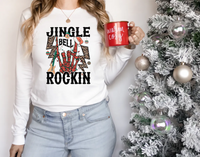 Jingle Bells Rockin Skeleton DTF Print