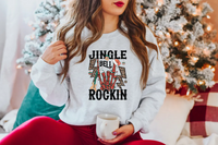 Jingle Bells Rockin Skeleton DTF Print