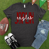 Joplin Eagles Distressed Block DTF Print