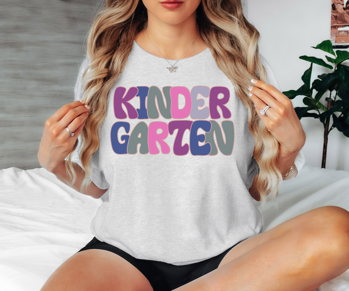 Floral Solid Back To School DTF Print