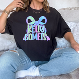 Kelly Comets Watercolor Bow DTF Print