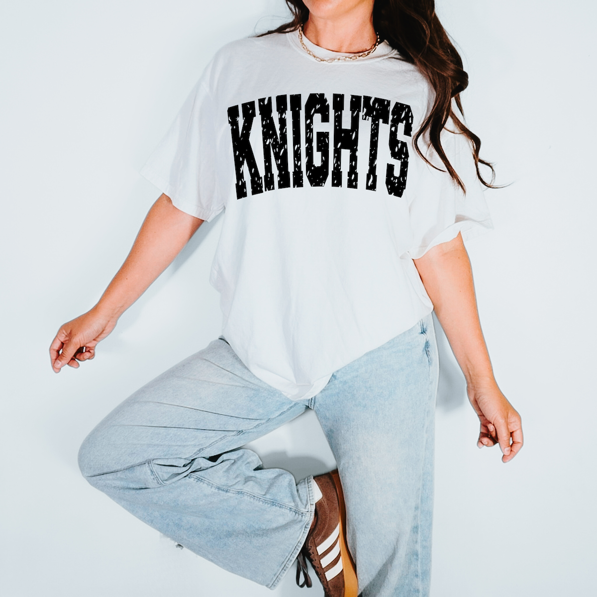 Knights Varsity Distressed Teams DTF Print